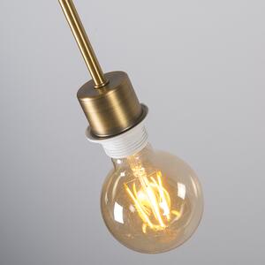 Moderna viseća svjetiljka brončana s hladom 45 cm bijela - Combi 1