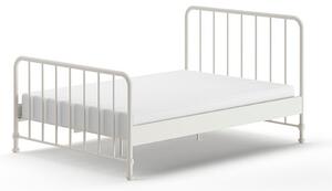 Bijeli metalni bračni krevet s podnicom 140x200 cm BRONXX – Vipack