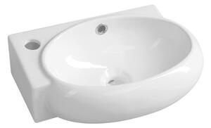 Bijeli keramički umivaonik za WC 43x28,5 cm Ribera – Sapho