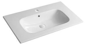 Bijeli keramički umivaonik 81x46,5 cm Piedra – Sapho