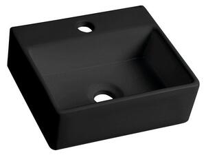Crni keramički umivaonik za WC 33,5x29 cm Giulia – Sapho