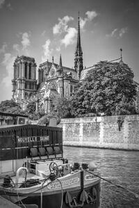 Umjetnička fotografija PARIS Cathedral Notre-Dame | monochrome, Melanie Viola, (26.7 x 40 cm)