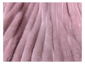 Svijetlo ljubičasta deka od mikropliša PRUGE Dimenzije: 160 x 200 cm
