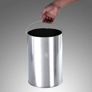 Vanjska stojeća pepeljara 30L, 60,5 x 24,5 cm, crno-srebrna