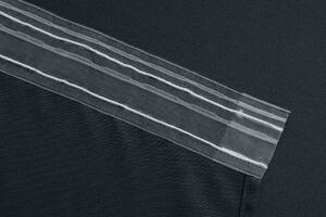 Crna zavjesa OXFORD 140x250 cm Sistem za vješanje: Metalni prstenovi