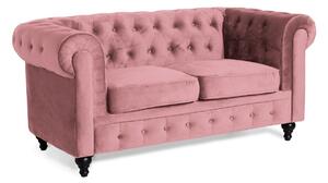 Sofa chesterfield Manor House Ophfenu 105, Ružičasta, 78x164x85cm