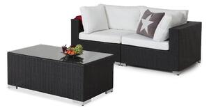 Vrtni namještaj Comfort Garden 103, Crna, Bijela