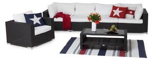 Vrtni namještaj Comfort Garden 192, Bijela, Crna