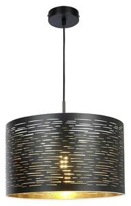 Globo Okrugla viseća svjetiljka Tunno (40 W, Ø x V: 380 mm x 120 cm, Crne boje, E27)