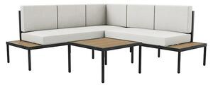 SENSUM Set lounge namještaja (3 -dij., Bež, crna)