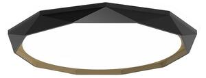 Ferotehna LED stropna svjetiljka Valentina (36 W, Ø x V: 500 cm x 95 mm, Crna)
