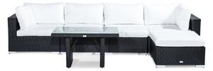 Vrtni namještaj Comfort Garden 336, Crna, Bijela