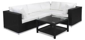 Vrtni namještaj Comfort Garden 398, Crna, Bijela