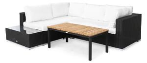 Vrtni namještaj Comfort Garden 400, Bijela, Crna, Tikovina