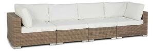 Vrtna sofa Comfort Garden 440, Beige, Bijela, 64x330x90cm