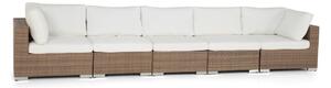 Vrtna sofa Comfort Garden 441, Beige, Bijela, 64x405x90cm