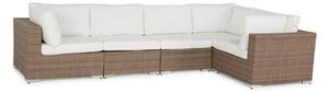 Vrtna sofa Comfort Garden 446, Bijela, Beige, 64x330x180cm