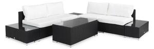 Vrtni namještaj Comfort Garden 451, Crna, Bijela