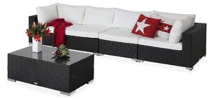 Vrtni namještaj Comfort Garden 472, Crna, Bijela