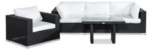 Vrtni namještaj Comfort Garden 644, Bijela, Crna