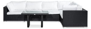 Vrtni namještaj Comfort Garden 642, Crna, Bijela