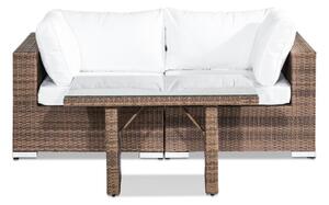 Vrtni namještaj Comfort Garden 660, Smeđa, Bijela