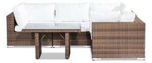 Vrtni namještaj Comfort Garden 658, Smeđa, Bijela