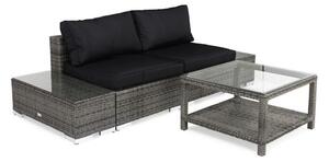 Vrtni namještaj Comfort Garden 756, Siva, Crna