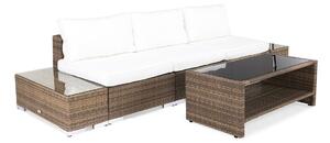 Vrtni namještaj Comfort Garden 768, Smeđa, Bijela