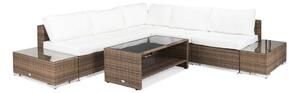 Vrtni namještaj Comfort Garden 785, Svijetlo smeđa, Bijela