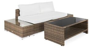 Vrtni namještaj Comfort Garden 766, Bijela, Smeđa