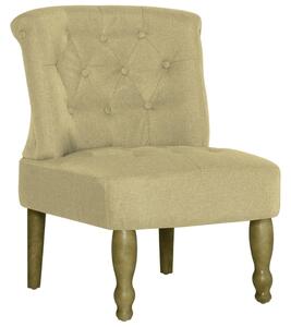 VidaXL Francuska stolica od tkanine zelena