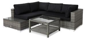 Vrtni namještaj Comfort Garden 795, Siva, Crna