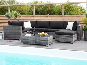 Vrtni namještaj Comfort Garden 811, Siva, Crna