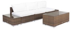 Vrtni namještaj Comfort Garden 869, Bijela, Smeđa