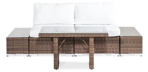Vrtni namještaj Comfort Garden 904, Bijela, Smeđa