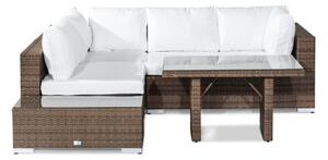 Vrtni namještaj Comfort Garden 907, Smeđa, Bijela