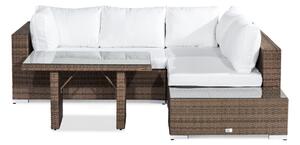 Vrtni namještaj Comfort Garden 908, Bijela, Smeđa