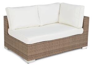 Vrtna sofa Comfort Garden 1375, Smeđa, Bijela, 64x140x90cm