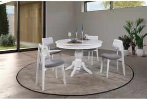 Woody Fashion Set rastezljivi stol za blagovaonicu i stolice (5 komada) ADONIS