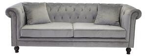 Sofa chesterfield Dallas 255, 80x217x88cm, Djelomično sastavljeno, Bor