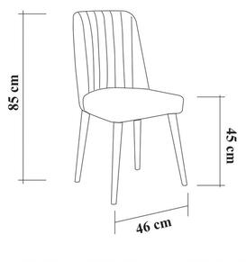 Woody Fashion Proširivi blagavaonski stol i stolice (5 komada) Scarlet