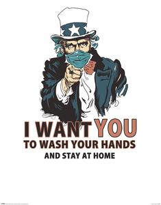 Poster Vincent Trinidad - Wash Your Hands, (61 x 91.5 cm)