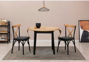 Woody Fashion Proširivi blagavaonski stol i stolice (3 komada) Alessia