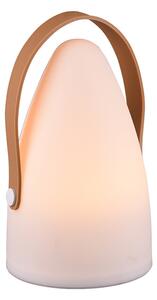 Dizajn vanjska stolna svjetiljka bijela punjiva s RGBW - Leonardo
