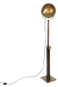 Industrijska podna svjetiljka od bronce s podesivim drvetom - Haicha