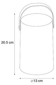 Dizajn vanjska stolna svjetiljka bijela punjiva s RGB IP44 - Stephan