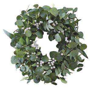 Vijenac za vrata EUCALYPTUS Ø50 cm zeleni