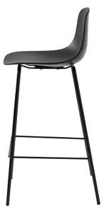 Crna plastična barska stolica 92,5 cm Whitby - Unique Furniture