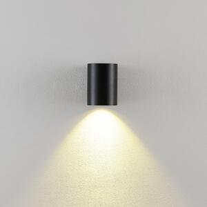 Deko-Light Vanjska zidna svjetiljka CAN, crna, 1 žarulja, Ø 8 cm IP65 metal GU10, prigušiva, Crno, Aluminij